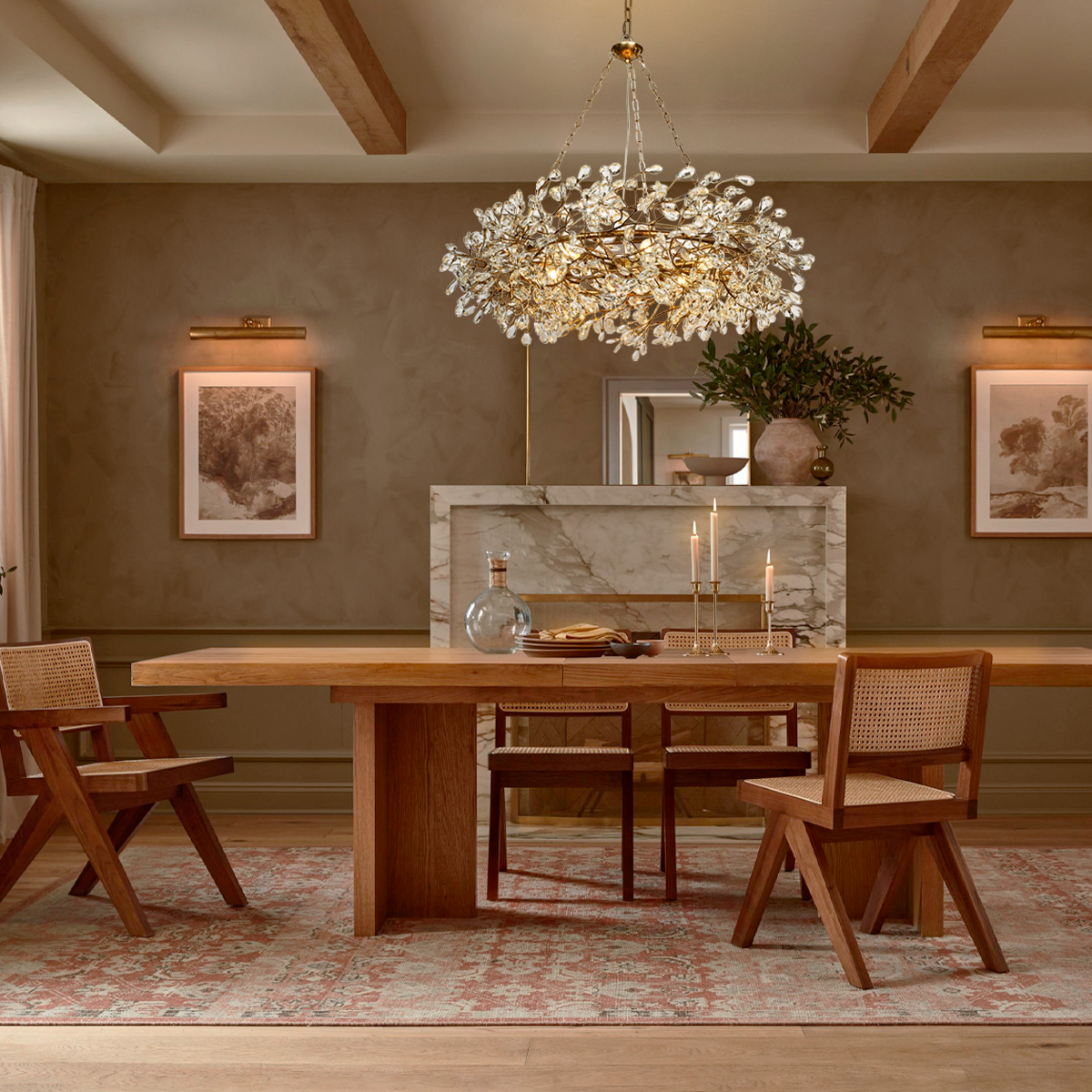 Fiore Crown Chandelier 39" 48" 60"