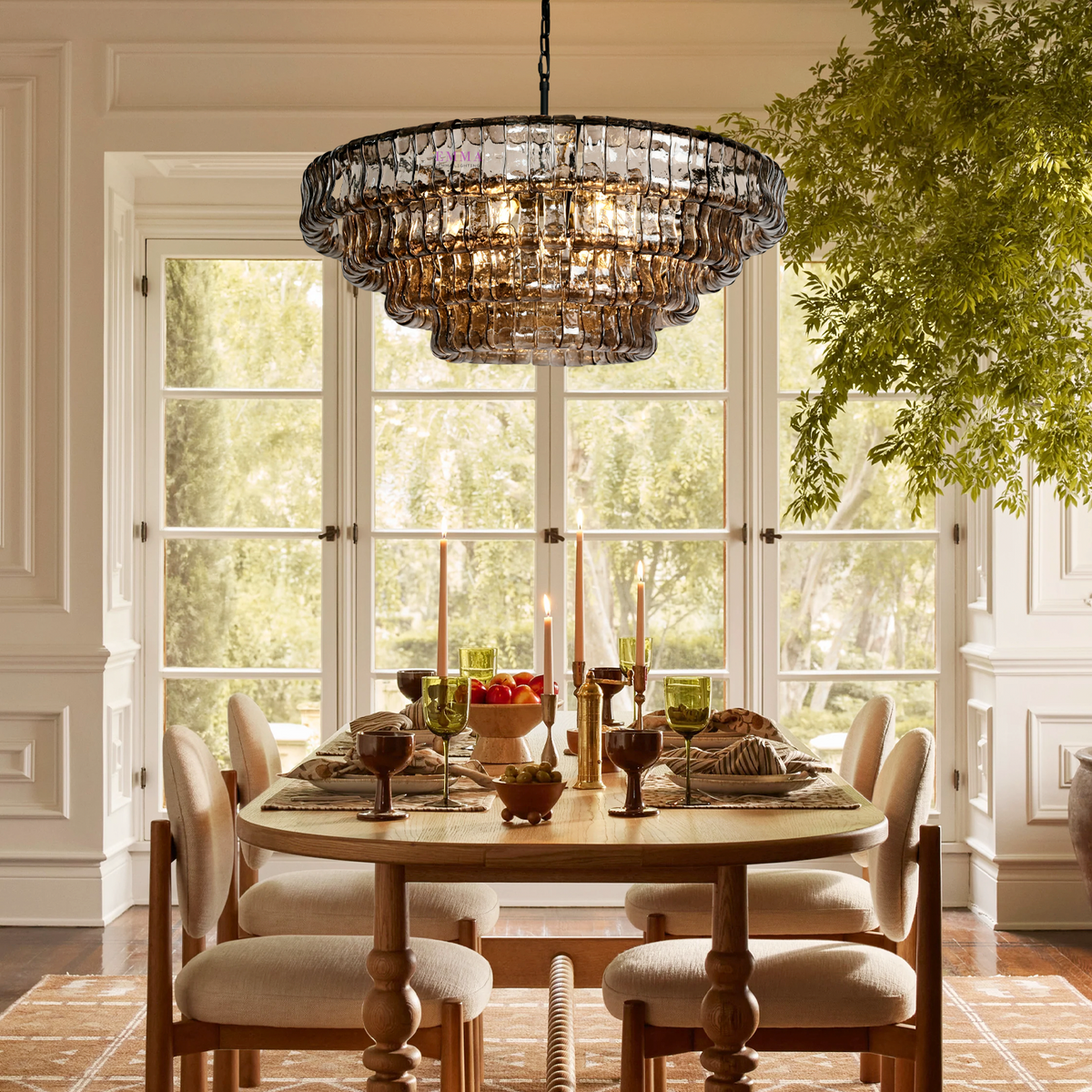 Ghiaccio Round Chandelier 24'' 36''48'' 60''