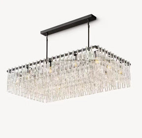 Melody K9 Crystal Rectangular Chandelier 60"