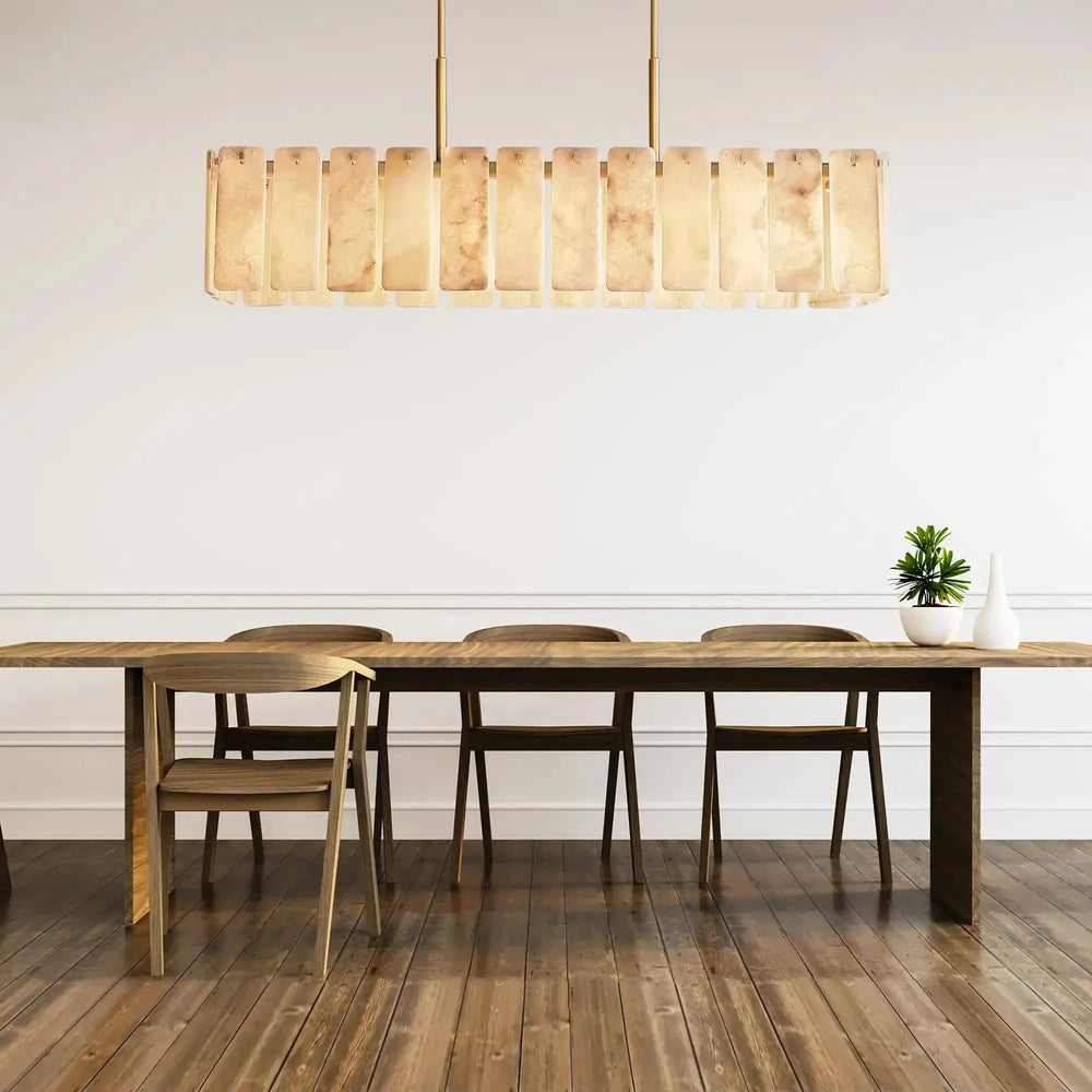 Calametta Onyx Rectangular Chandelier 60" 72'' - Arialamps