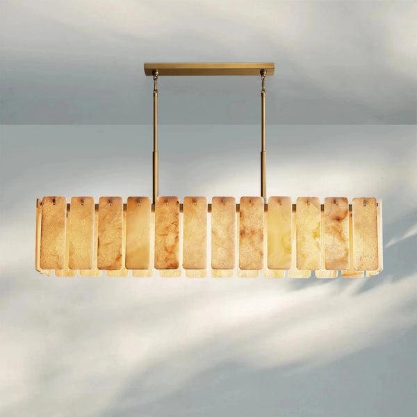 Calametta Onyx Rectangular Chandelier 60" 72'' - Arialamps