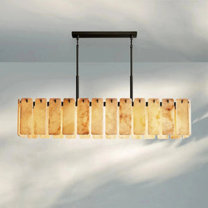 Calametta Onyx Rectangular Chandelier 60" 72'' - Arialamps