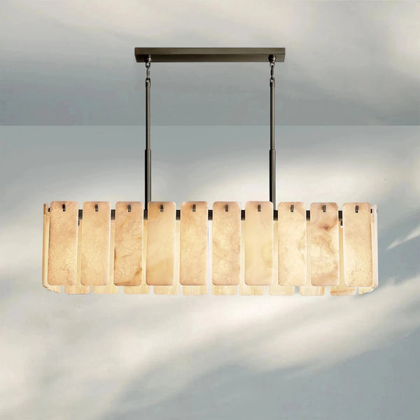Calametta Onyx Rectangular Chandelier 60" 72'' - Arialamps