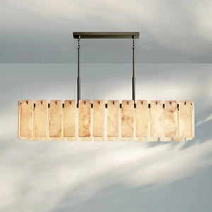Calametta Onyx Rectangular Chandelier 60" 72'' - Arialamps
