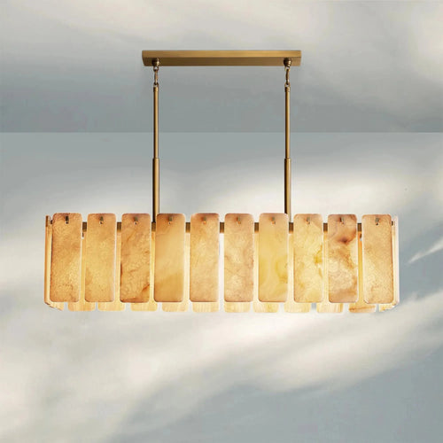 Calametta Onyx Rectangular Chandelier 60" 72'' - Arialamps
