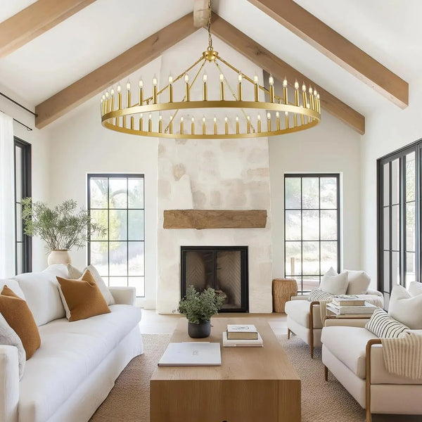 Camina Luxury Vintage Round Chandelier-