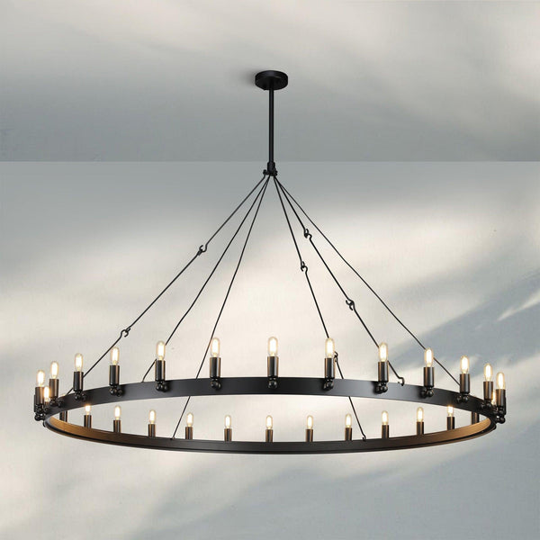 Camina Luxury Vintage Round Chandelier-
