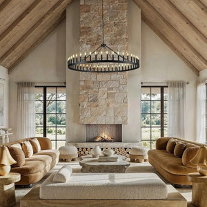 Camina Luxury Vintage Round Chandelier-