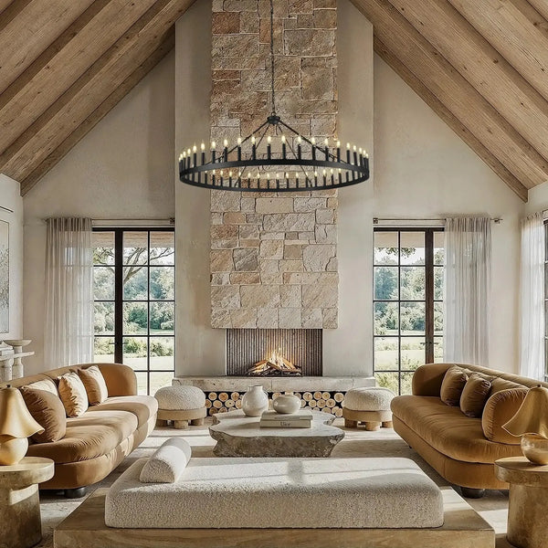 Camina Luxury Vintage Round Chandelier-