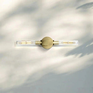 Cannel Glass Linear Wall Sconce-