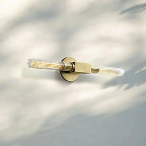 Cannel Glass Linear Wall Sconce-