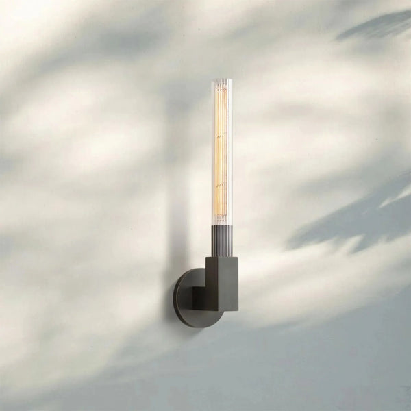 Cannel Single Wall Sconce-Bronze-