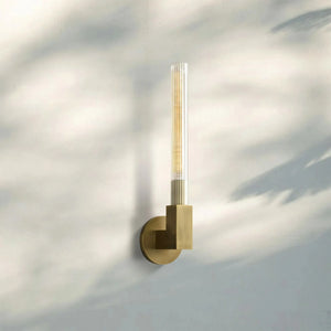 Cannel Single Wall Sconce-Brass-