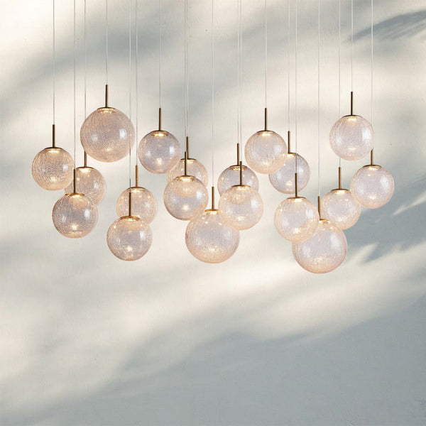 Casens Linear Chandelier 55" 65"-65''-Crackle-