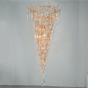 Cecily Crystal Branch Chandelier H 94.49" - Ineffable Lighting