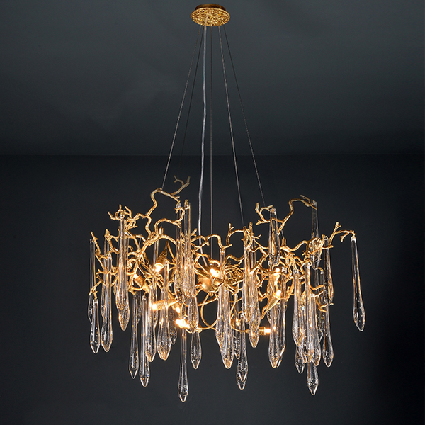 Cecily Modern Crystal Branch Chandelier - Ineffable Lighting