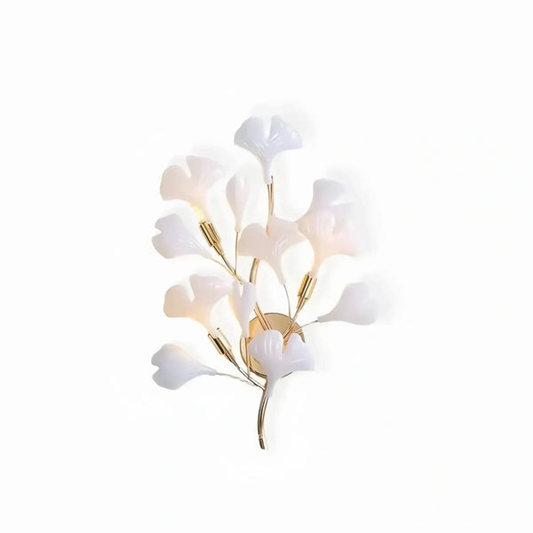 Ceramic Gingko Wall Lamp-