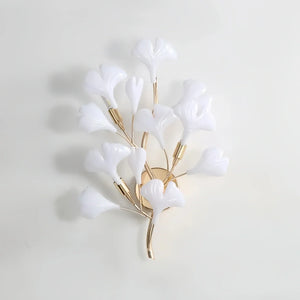 Ceramic Gingko Wall Lamp-