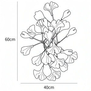 Ceramic Gingko Wall Lamp-