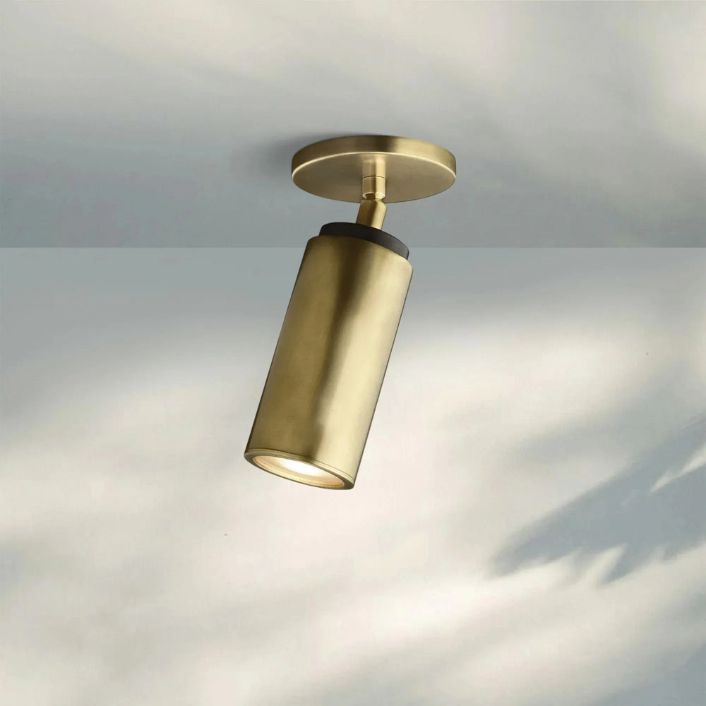 Champeau Flushmount-Lacquered Burnished Brass-