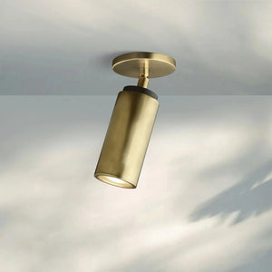 Champeau Flushmount-Lacquered Burnished Brass-
