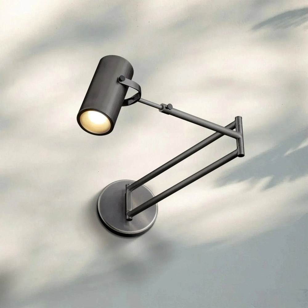 Champeau Swing-Arm Wall Sconce-Brass-