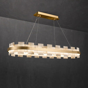 Charlene Marble Gol Modern Chandelier-Chandelier-Arialamps
