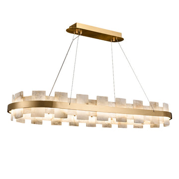 Charlene Marble Gol Modern Chandelier-Chandelier-Arialamps