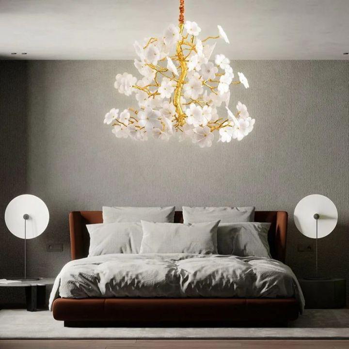 Cherry Dining Room Branch Chandelier-chandeliers for dining room,chandeliers for stairways,chandeliers for foyer,chandeliers for bedrooms,chandeliers for kitchen,chandeliers for living room-D60cm (D23½")-Arialamps