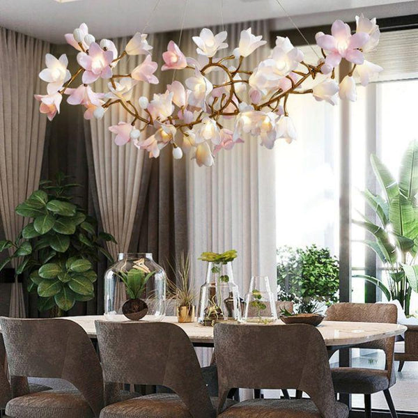Circular Blossom Chandelier-chandeliers for dining room,chandeliers for stairways,chandeliers for foyer,chandeliers for bedrooms,chandeliers for kitchen,chandeliers for living room-L 39.4″(100cm) x W 15.7″(40cm) x H 17.7″(45cm)-Arialamps