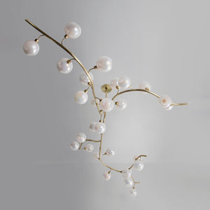 Contemporary Hand-blown Glass Globes Branch Chandelier for Dining Room Living Room and Kitchen Island-Chandeliers-Arialamps
