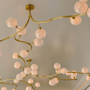 Contemporary Hand-blown Glass Globes Branch Chandelier for Dining Room Living Room and Kitchen Island-Chandeliers-Arialamps