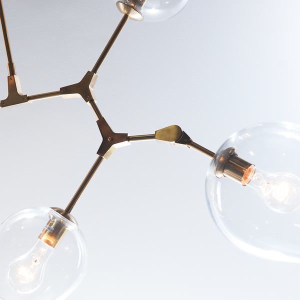 Covington Drop Globe Branching Bubble Chandelier 30''-Chandelier-Arialamps