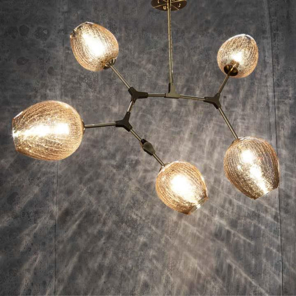 Covington Drop Globe Branching Bubble Chandelier 30''-Chandelier-Arialamps