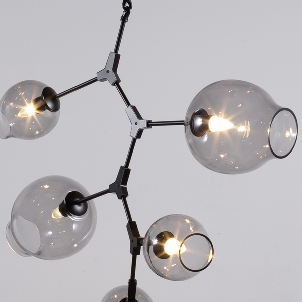 Covington Drop Globe Branching Bubble Chandelier 38''-Chandelier-Arialamps