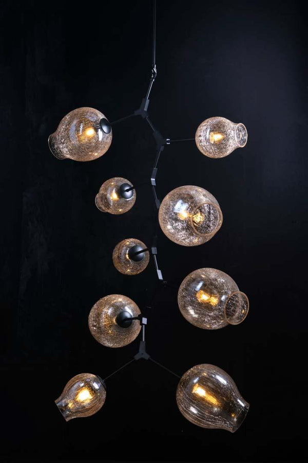 Covington Drop Globe Branching Bubble Chandelier 38''-Chandelier-Arialamps