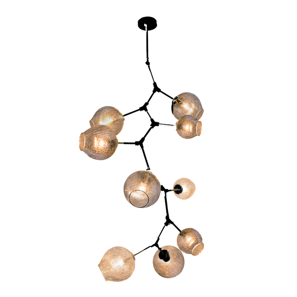 Covington Drop Globe Branching Bubble Chandelier 38''-Chandelier-Arialamps