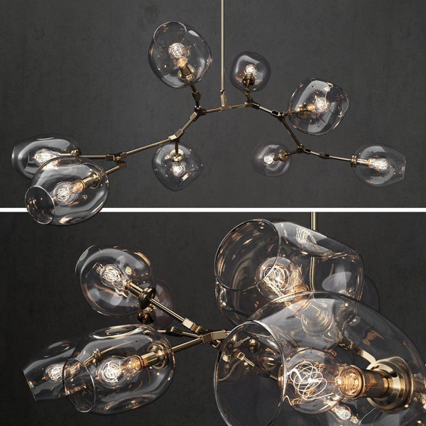 Covington Horizontal Globe Branching Bubble Chandelier-Chandelier-Arialamps
