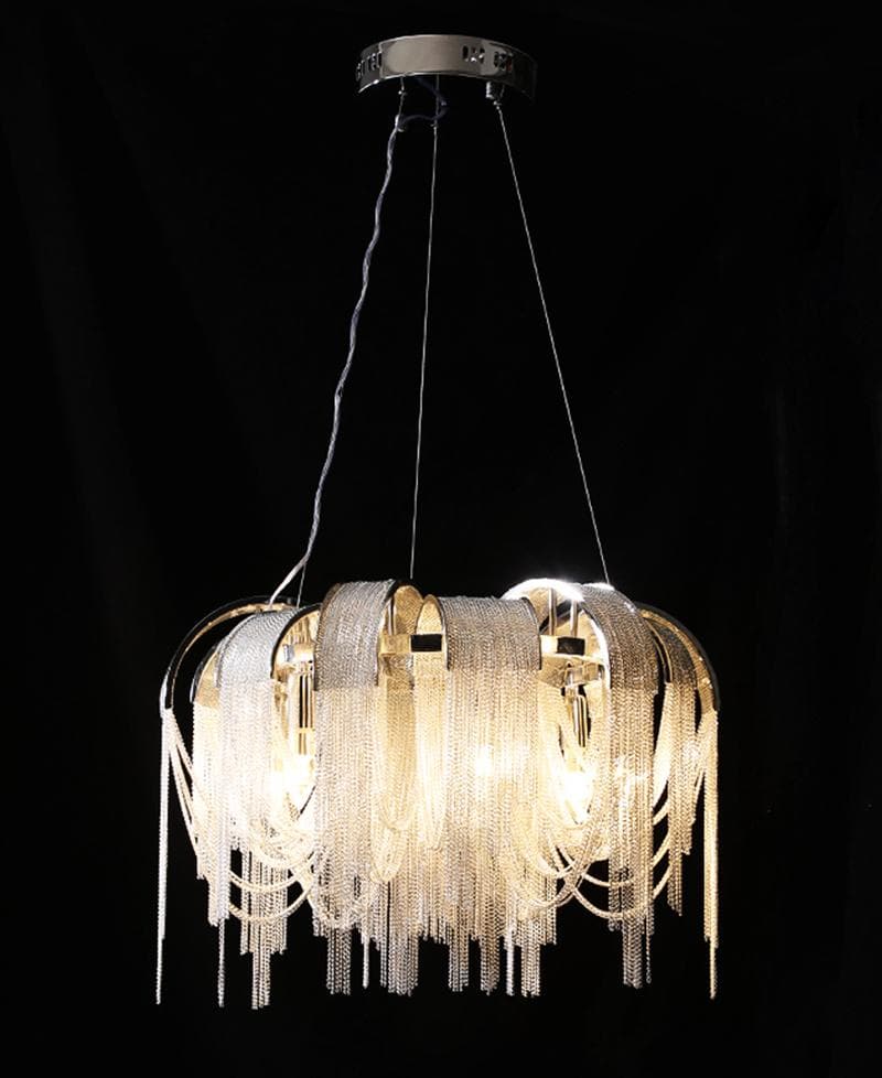 Alisa Luxury  Aluminum Chain Tassel Chandelier
