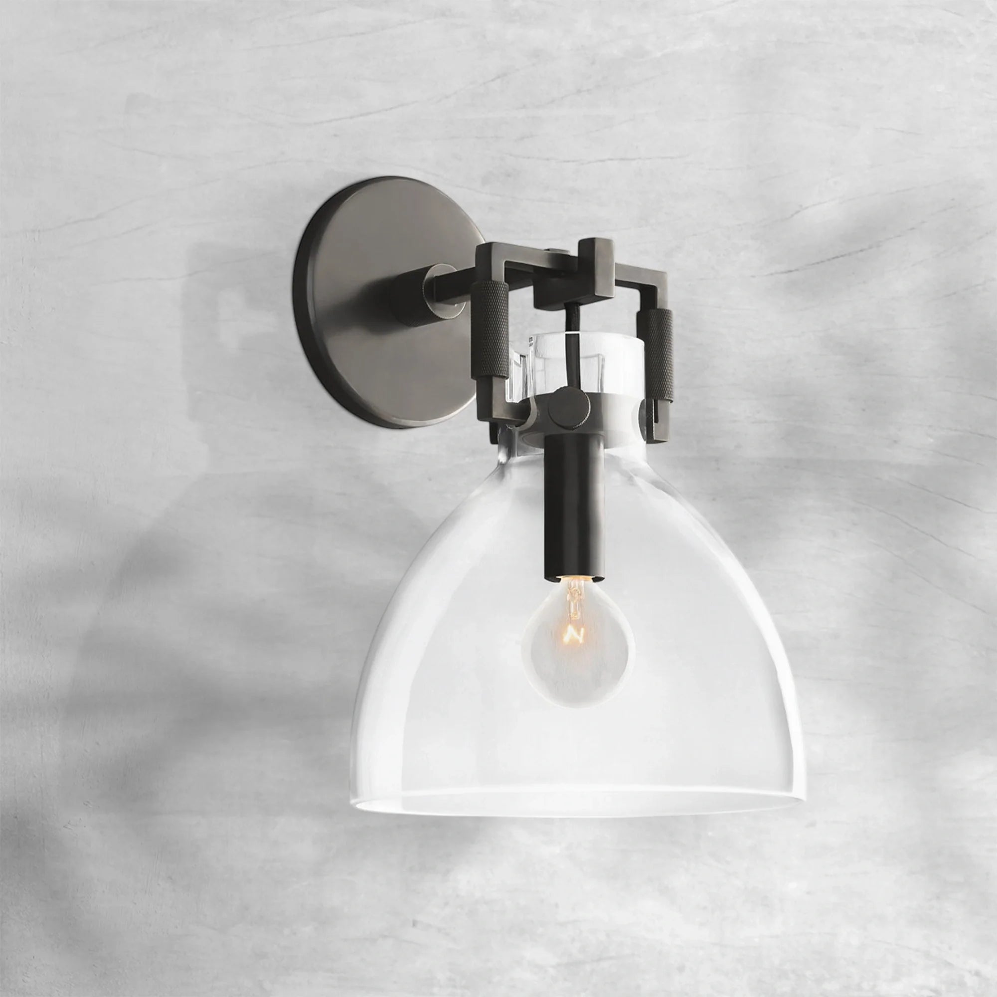 Machine Glass Wall Sconce