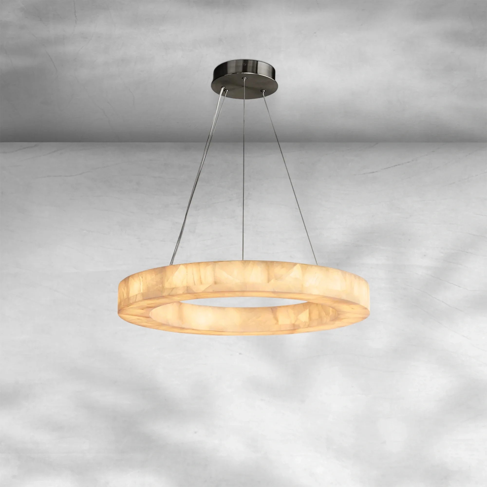 Rivaga Calcite Round Chandelier 31"40"60"