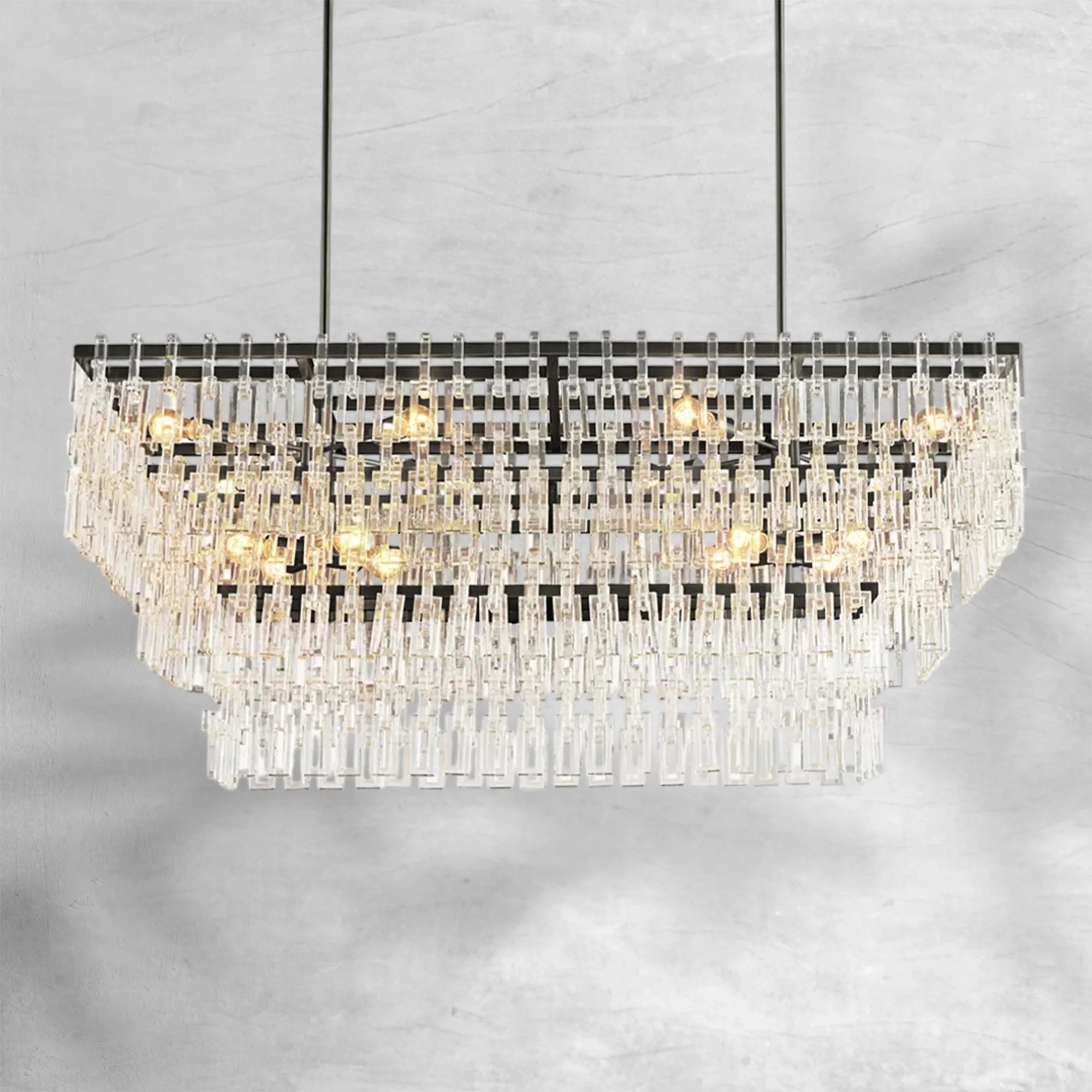 Marigan Multi-Tier Rectangular Chandelier 60" 72"