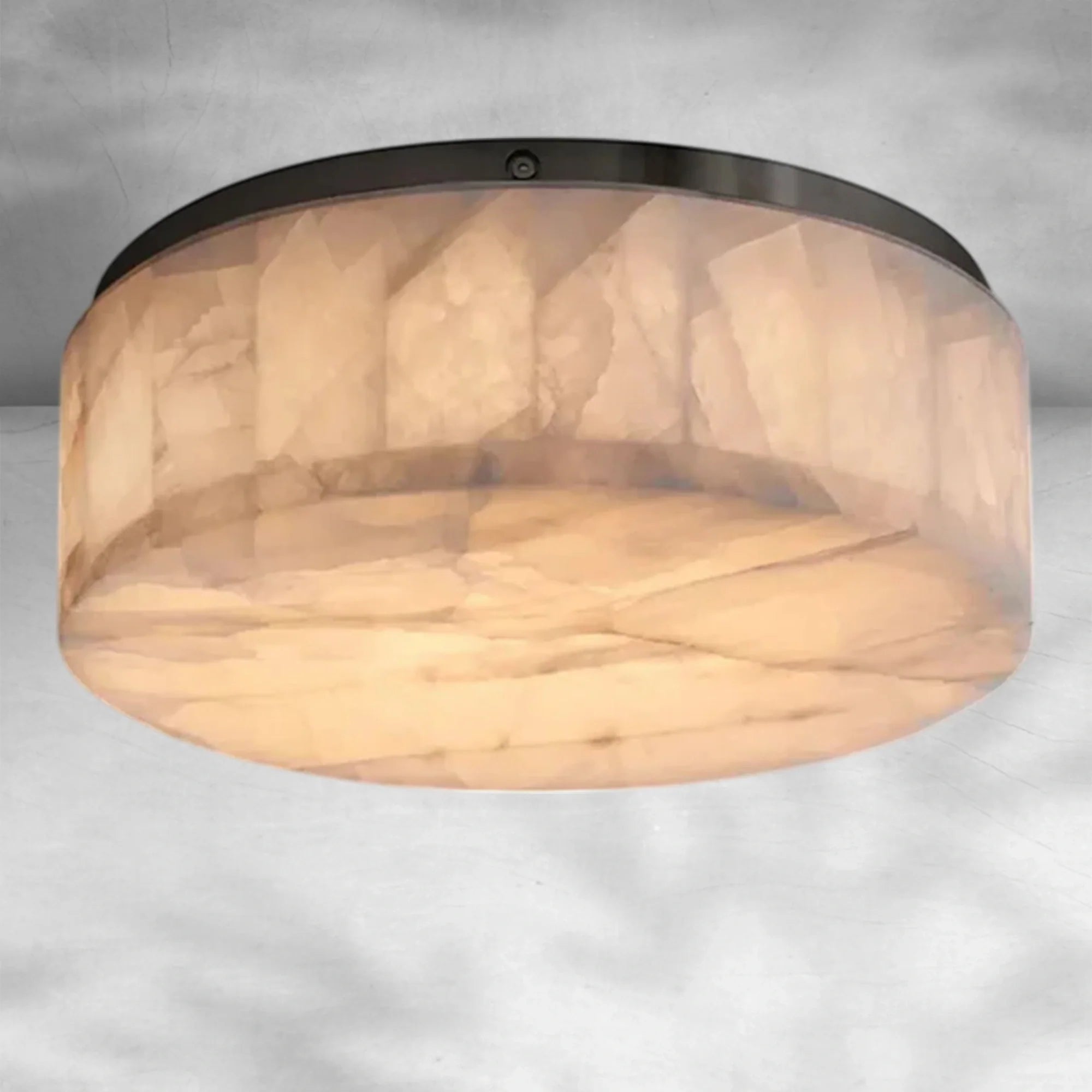 Rivaga Calcite Round Flushmount 6"10"14"
