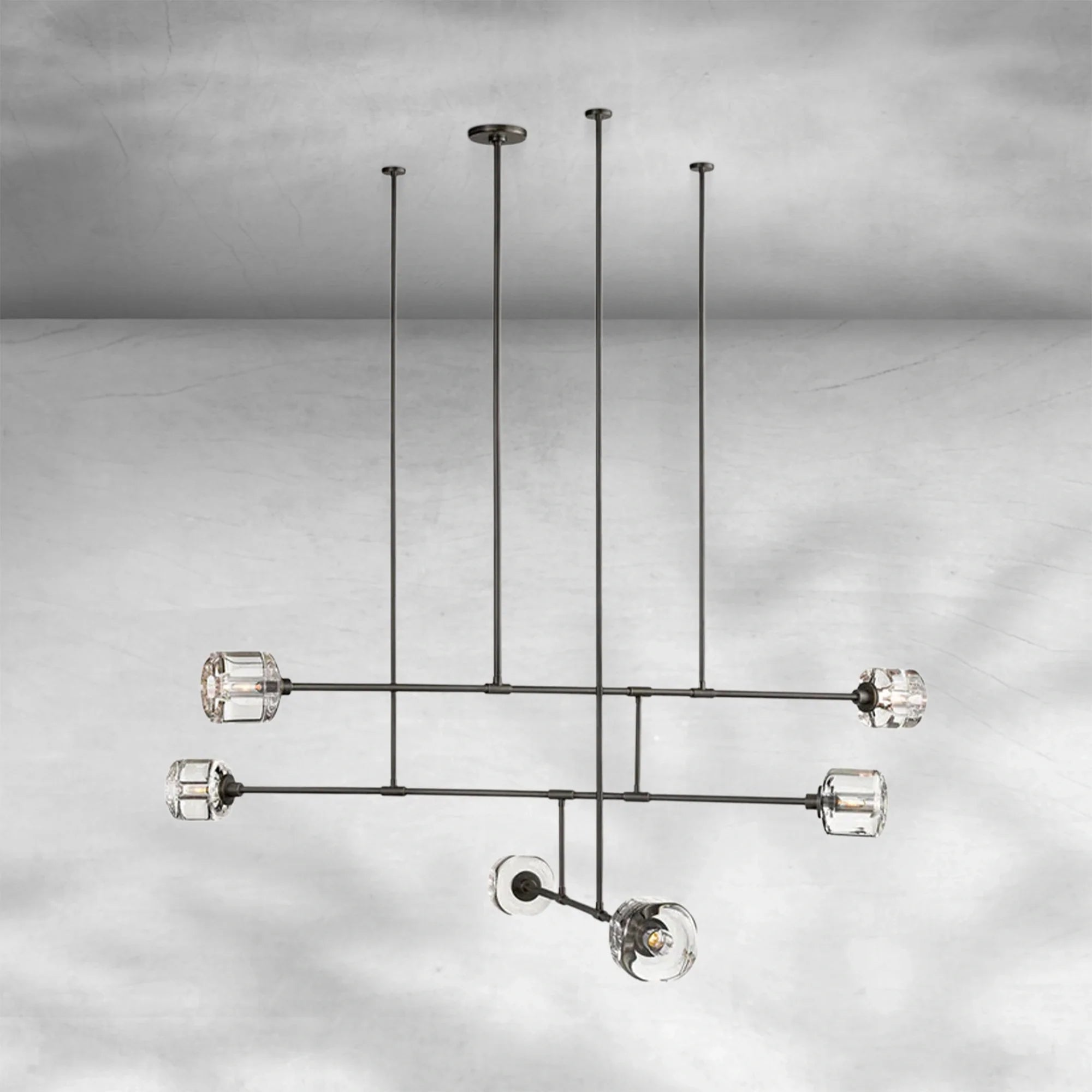 Demaket Mobile Round Chandelier 48" 62"