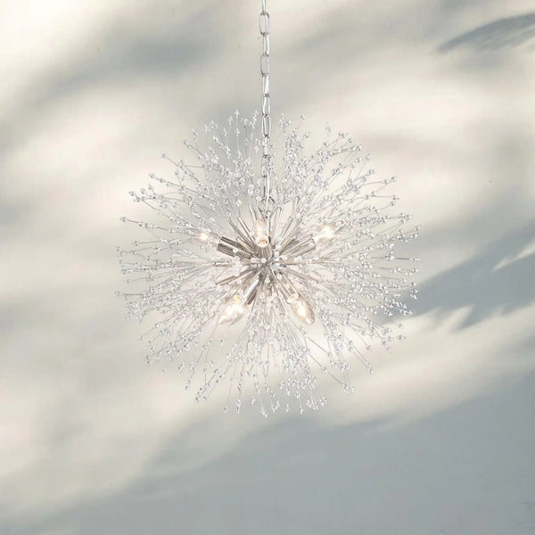 Dandelion Round Chandelier 22''30''43''-Lighting-SILVER-43"-Arialamps