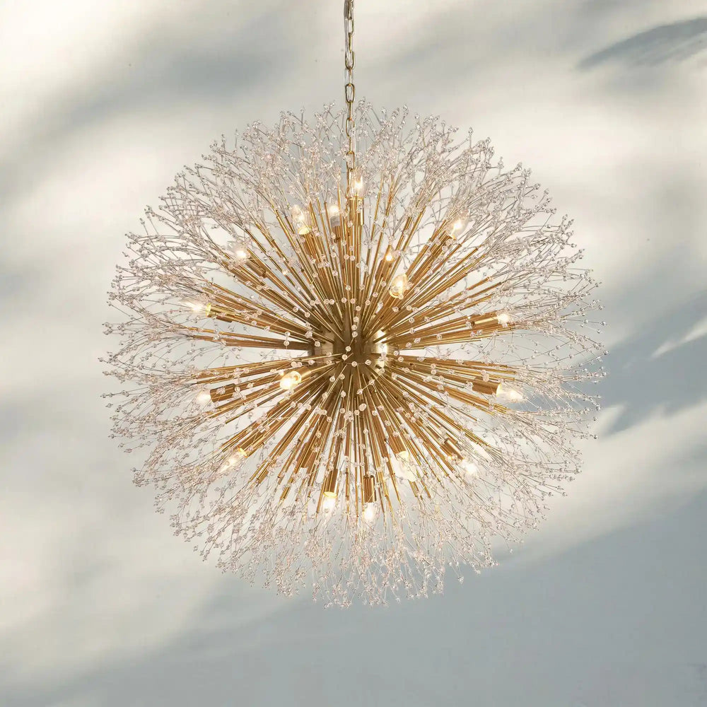 Dandelion Round Chandelier 22''30''43''-Lighting-Arialamps