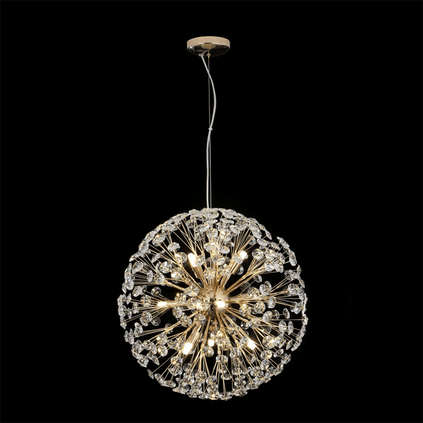 Dandelion Spherical Crystal Pendant Light - Arialamps