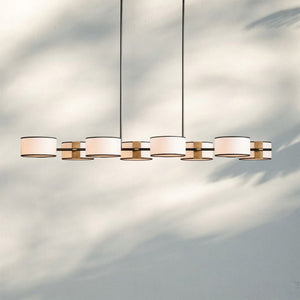 Daphne Linear Chandelier 62"-Lighting-Arialamps