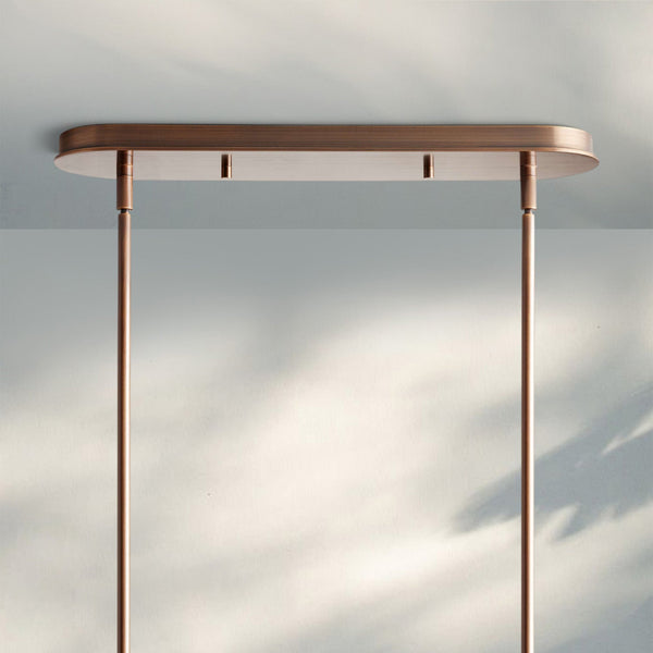 Daphne Linear Chandelier 62"-Lighting-Arialamps