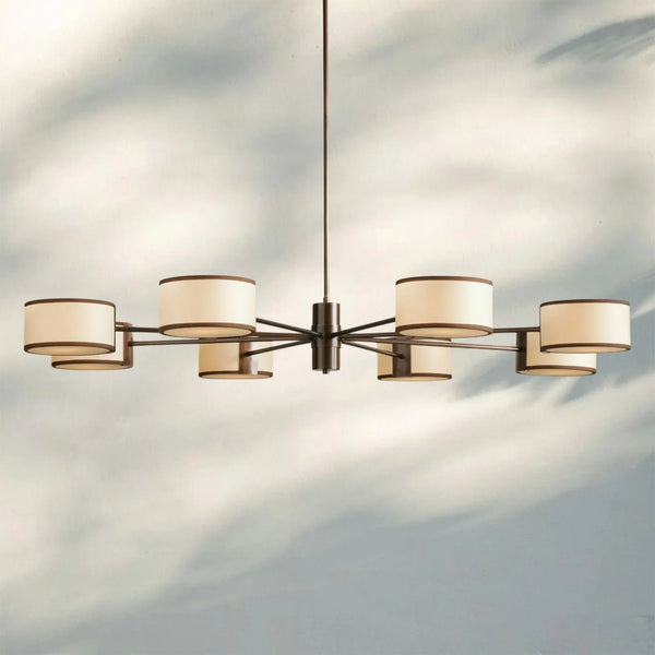 Daphne Round Chandelier 48''60''-Lighting-60"-ECRU-Arialamps
